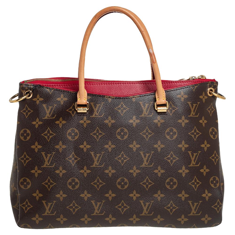 Black Louis Vuitton Cherry Monogram Canvas Pallas Bag