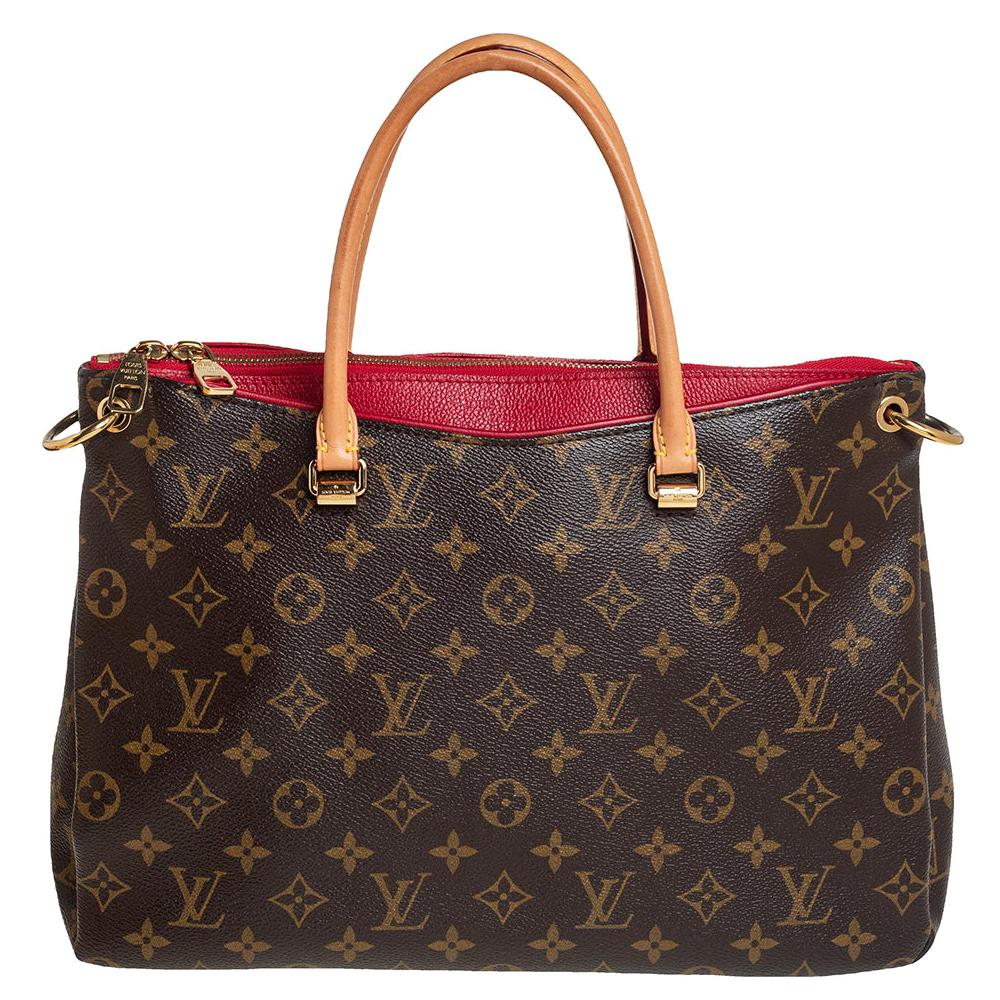 LOUIS VUITTON Pallas Monogram Clutch Cherry Crossbody