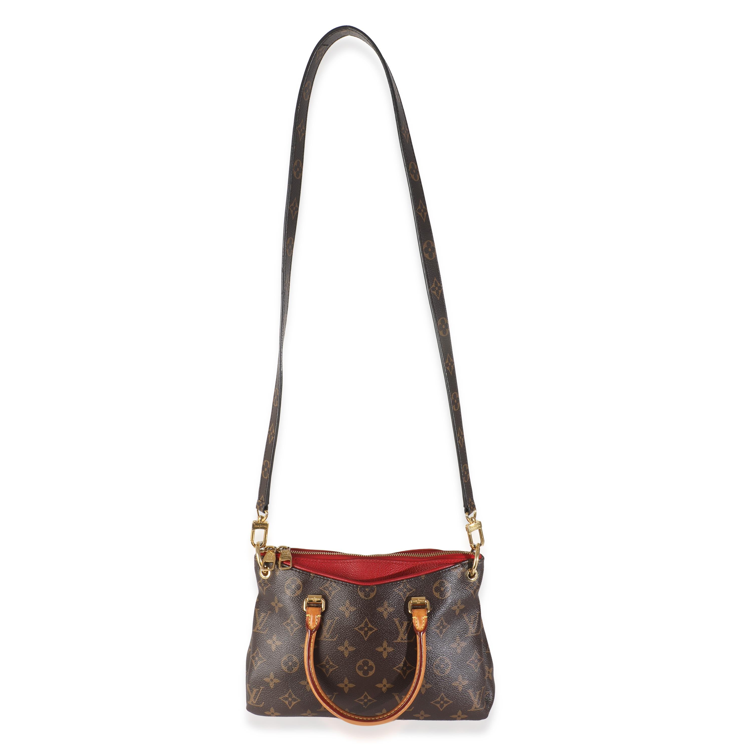Women's or Men's Louis Vuitton Cherry Monogram Canvas Pallas BB For Sale