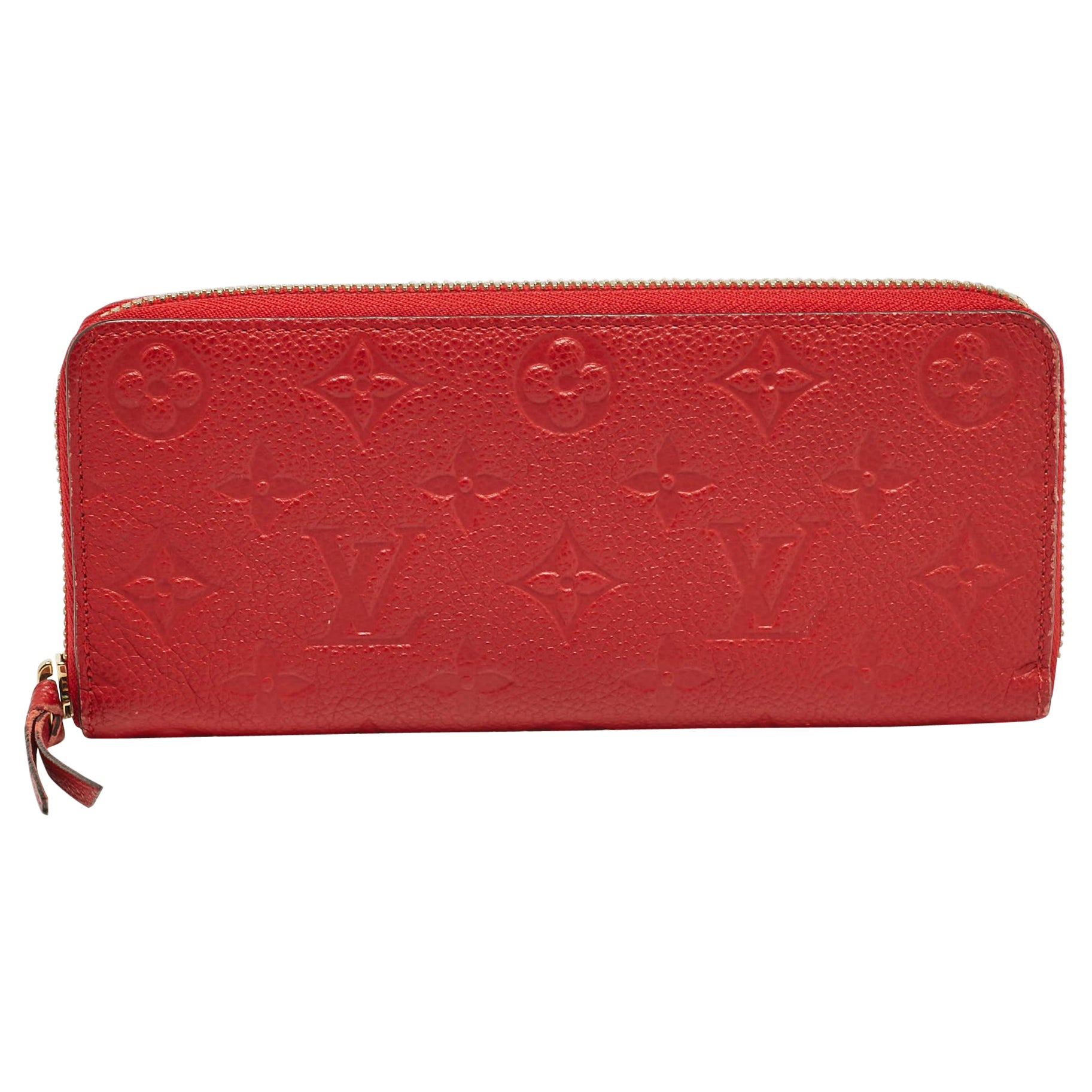 Louis Vuitton Cherry Monogram Empreinte Leather Clemence Wallet