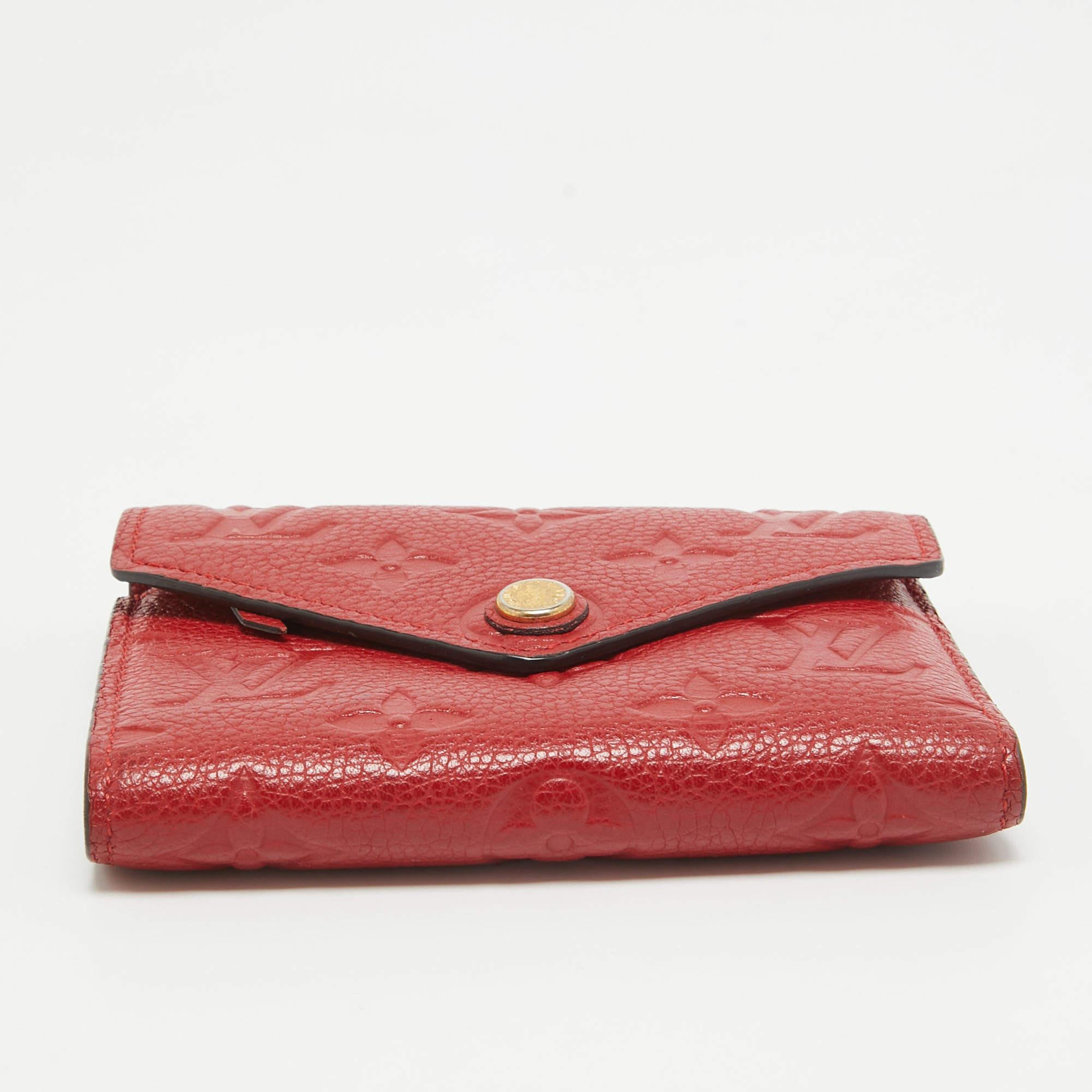 Louis Vuitton Cherry Monogram Empreinte Leather Compact Curieuse Wallet 2
