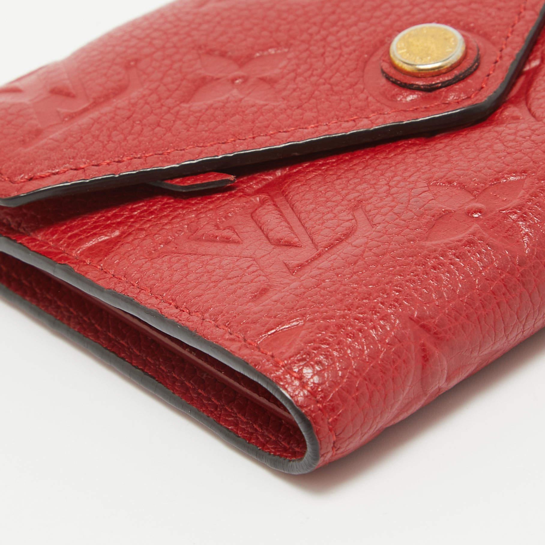 Louis Vuitton Cherry Monogram Empreinte Leather Compact Curieuse Wallet 4