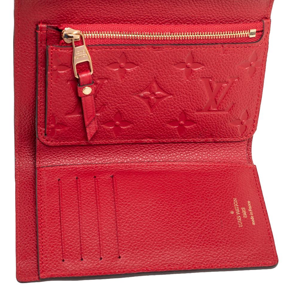 Women's Louis Vuitton Cherry Monogram Empreinte Leather Curieuse Wallet