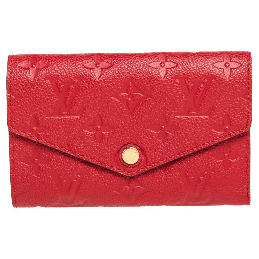 Louis Vuitton Cherry Monogram Empreinte Leather Curieuse Wallet