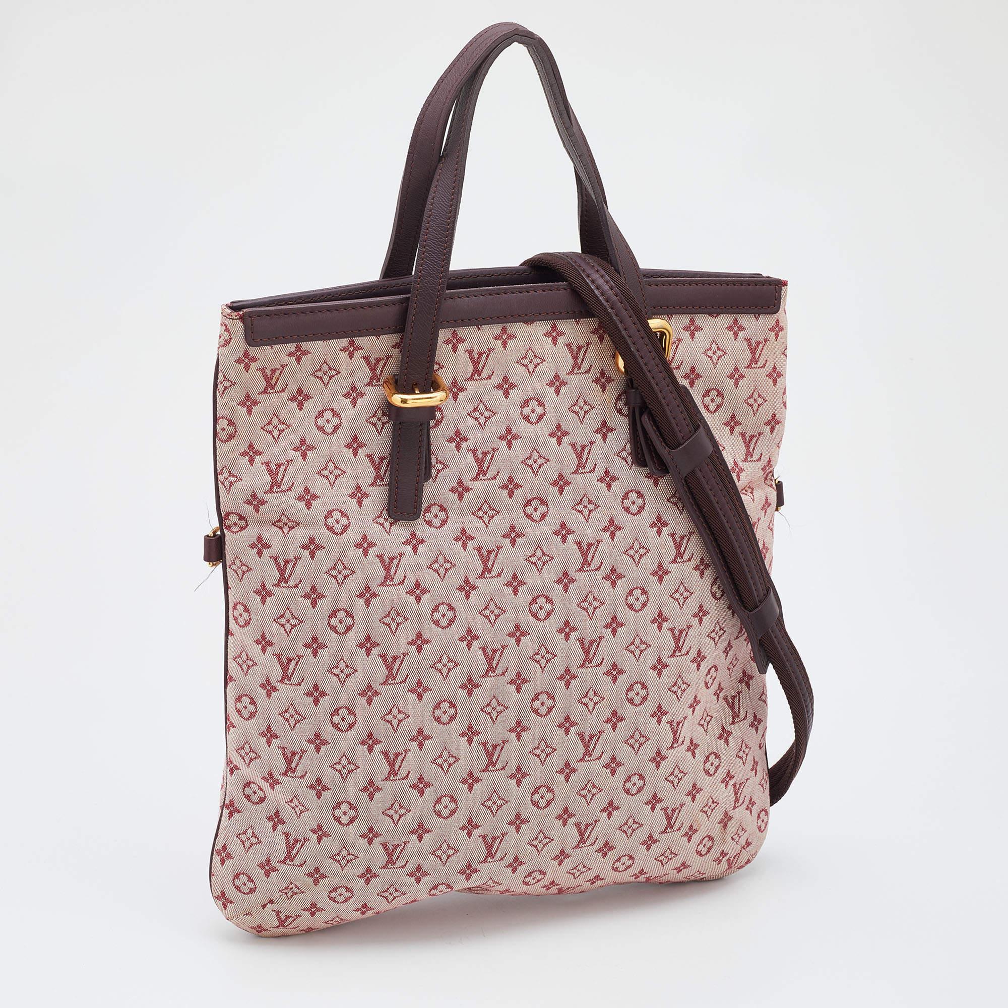 Louis Vuitton Cherry Monogram Mini Lin Francoise Bag In Fair Condition In Dubai, Al Qouz 2
