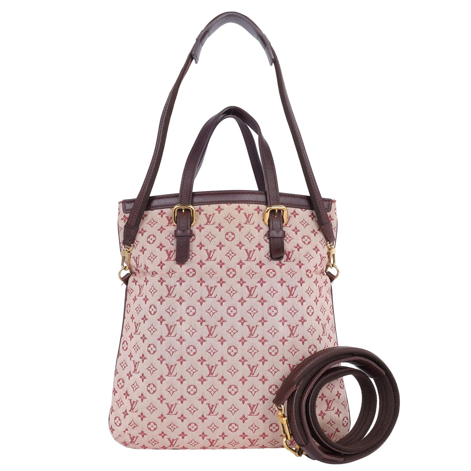 Louis Vuitton - Mini sac porté épaule « Francoise » avec monogramme en cerisier en vente 6