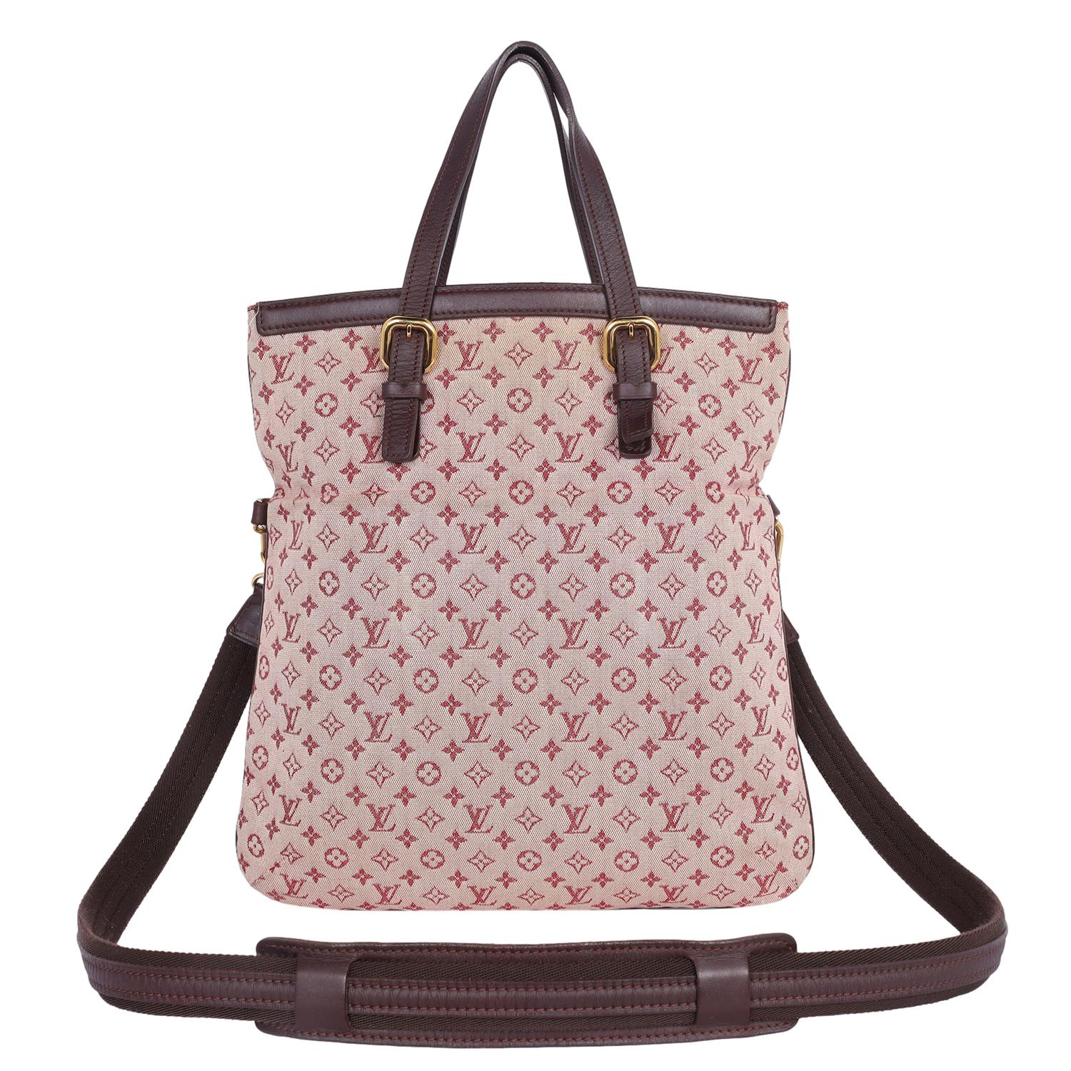 Louis Vuitton - Mini sac porté épaule « Francoise » avec monogramme en cerisier État moyen - En vente à Salt Lake Cty, UT