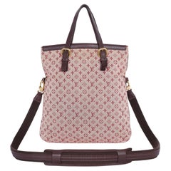 Louis Vuitton - Mini sac porté épaule « Francoise » avec monogramme en cerisier
