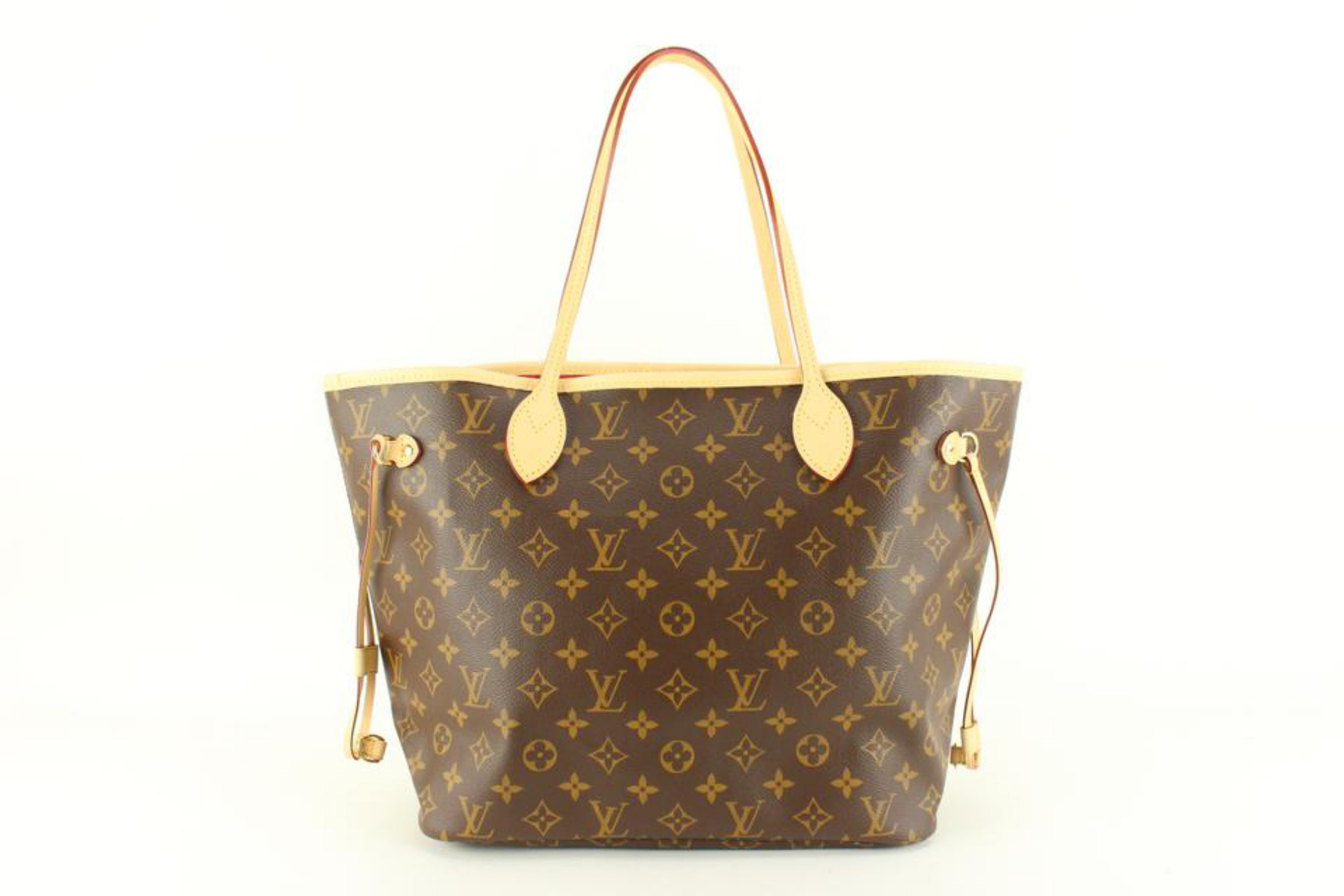 Louis Vuitton Cherry Red Monogram Neverfull MM Tote 11lz89s 4