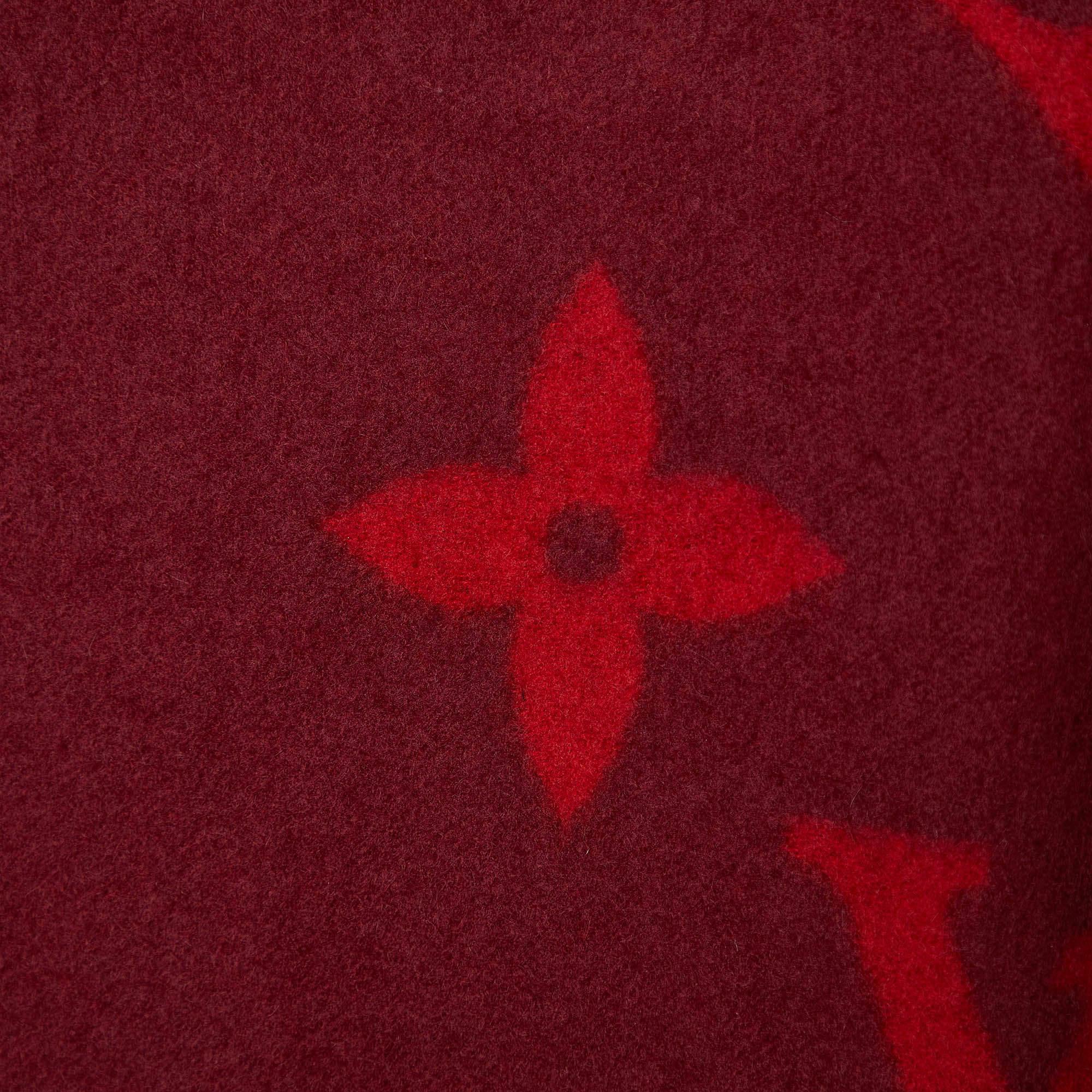 Louis Vuitton Cherry Red Reykjavik Cashmere Scarf 1