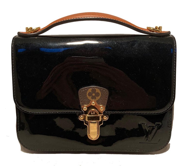 Cherrywood patent leather handbag