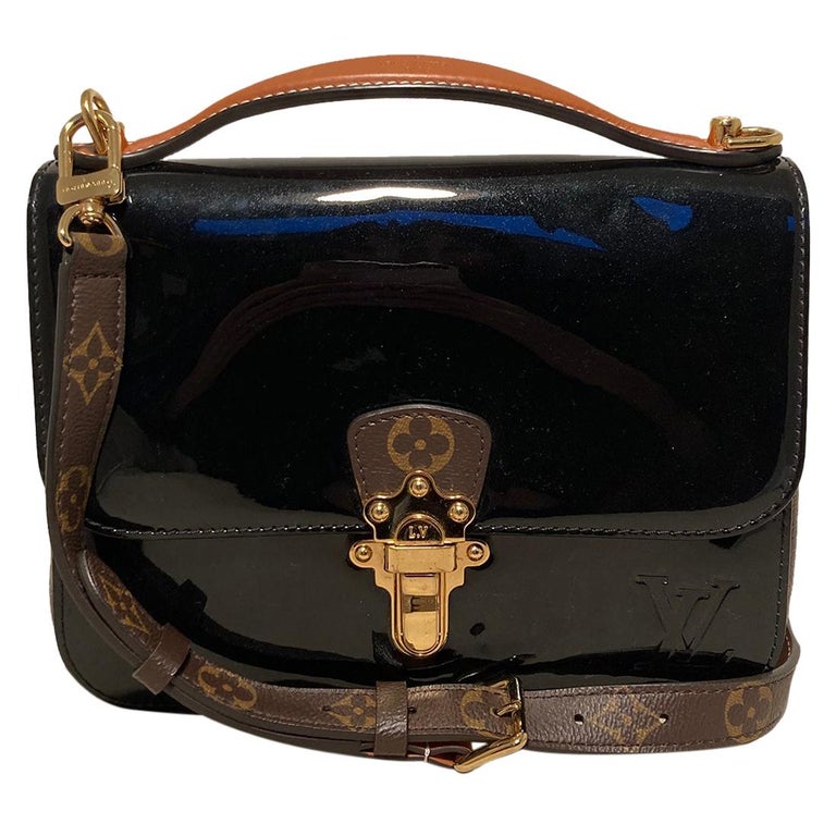 Louis vuitton Cherrywood BB Noir Mirror Vernis Patent Leather Bag