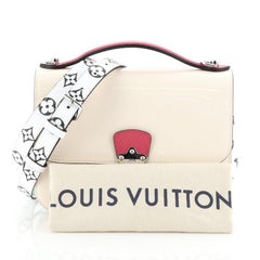 Louis Vuitton Cherrywood Handbag Vernis With Monogram Canvas BB