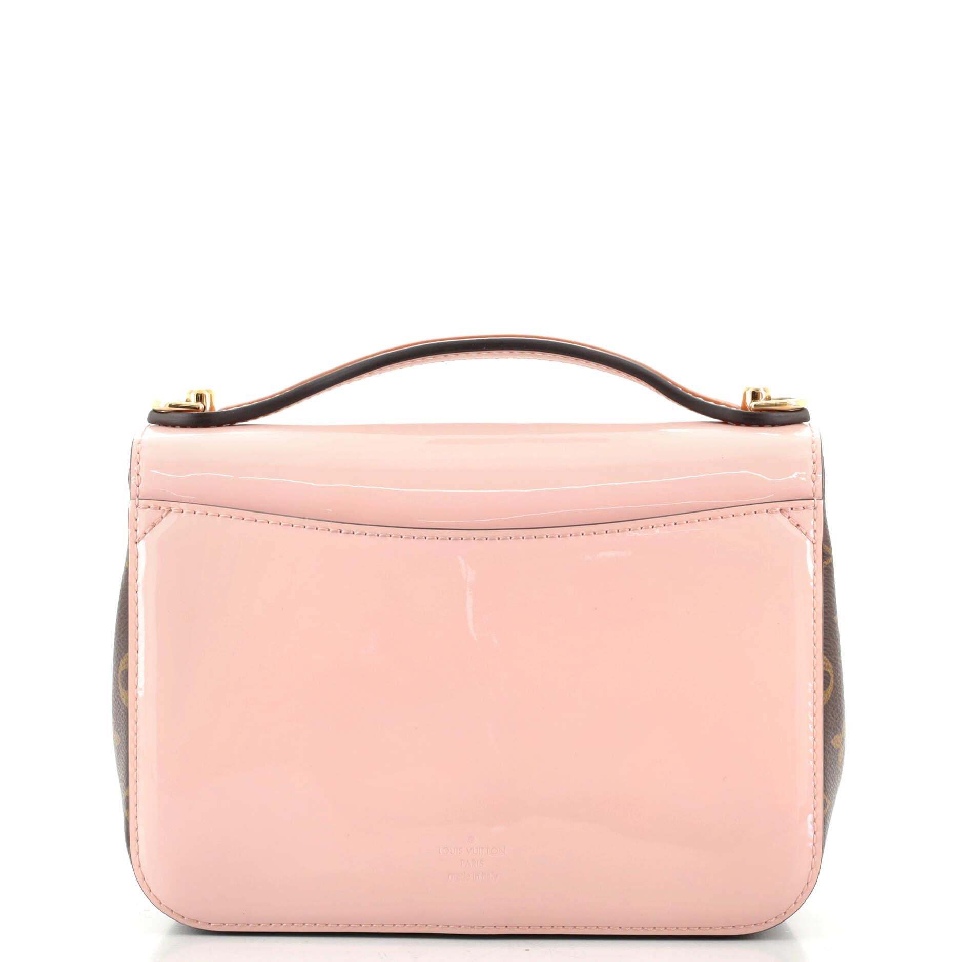 Louis Vuitton Kirschbaumholz Handtasche Vernis mit Monogramm Canvas BB (Beige)