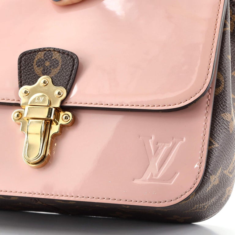 Louis Vuitton Monogram Cherrywood Black Patent BB Handbag at 1stDibs