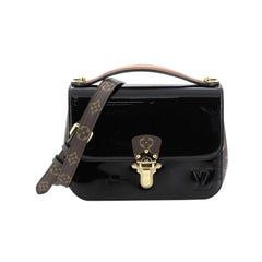 Louis Vuitton Cherrywood Handbag Vernis With Monogram Canvas BB