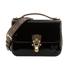 Louis Vuitton Cherrywood Handbag Vernis With Monogram Canvas BB 