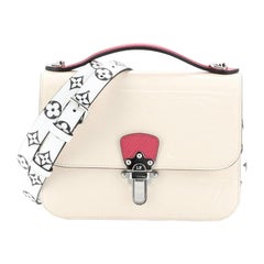 Louis Vuitton Cherrywood Handbag Vernis With Monogram Canvas BB 
