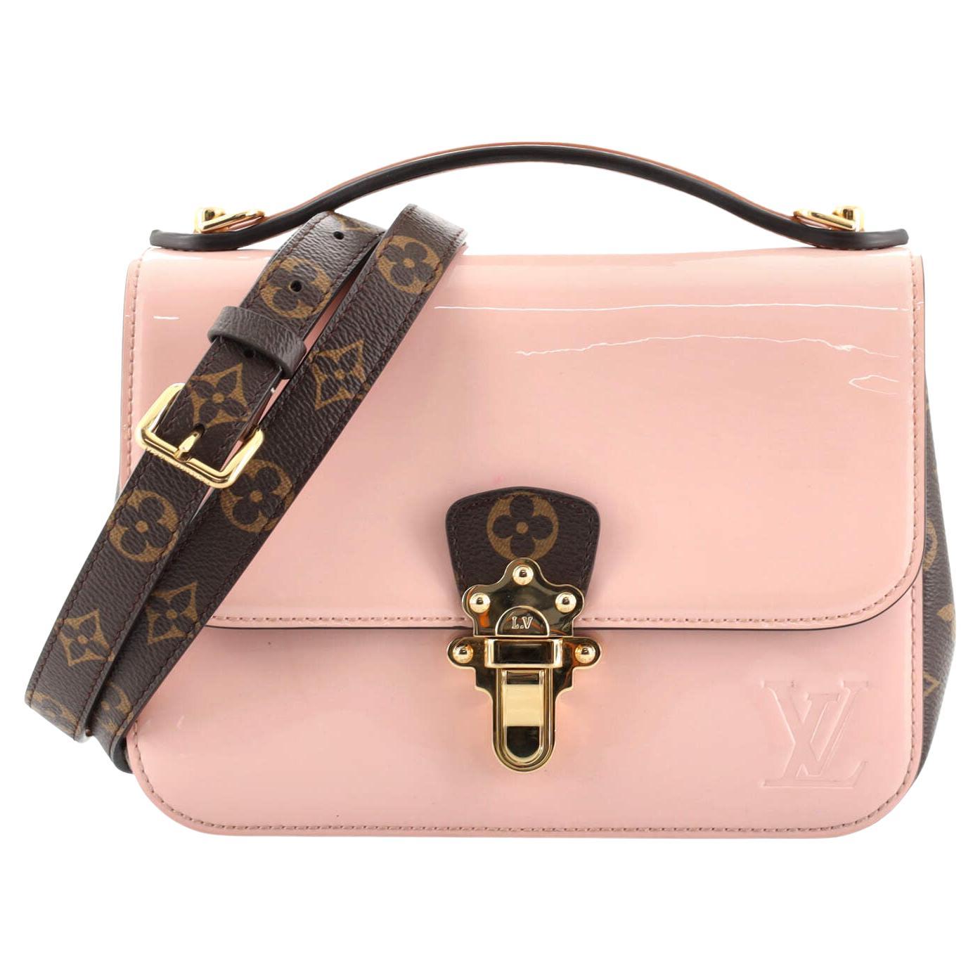 Louis Vuitton Black Vernis Leather and Monogram Canvas Cherrywood BB Bag  For Sale at 1stDibs