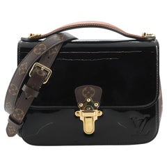 Louis Vuitton Kirschbaumholz-Handtasche Vernis mit Monogramm aus Segeltuch BB