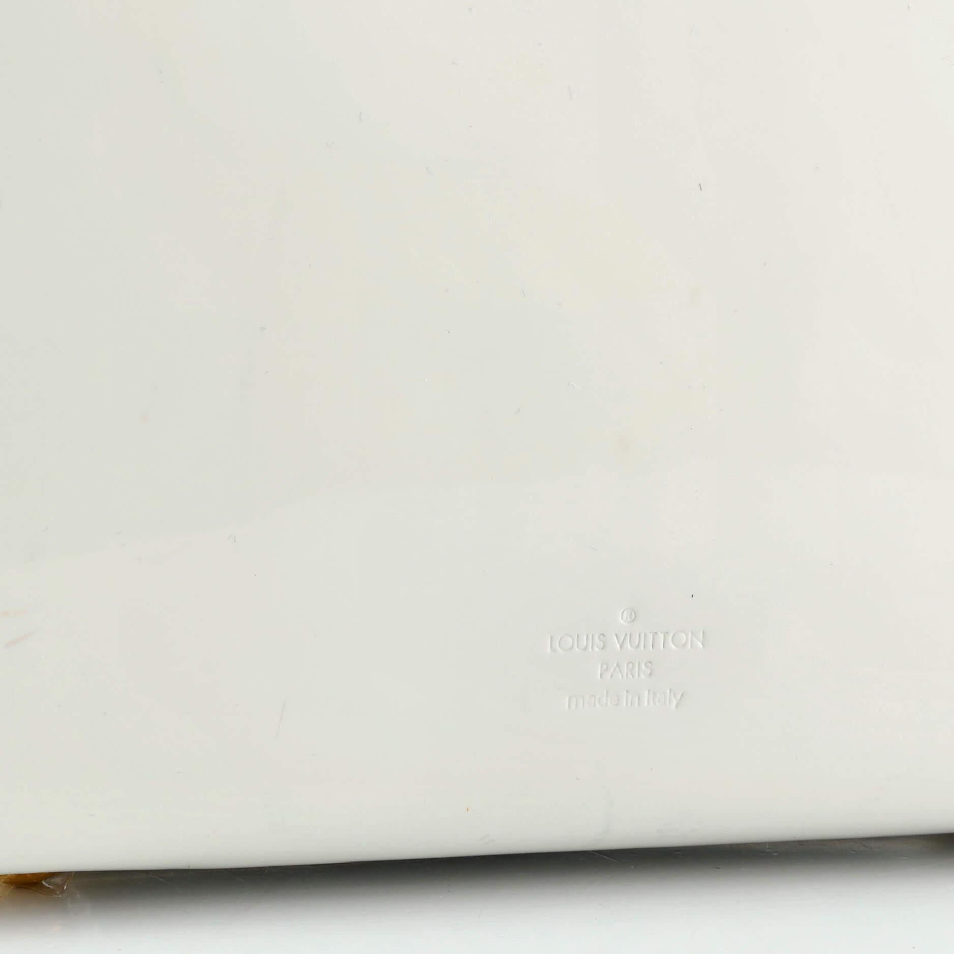 Louis Vuitton Cherrywood Handbag Vernis with Monogram Canvas PM 4