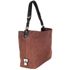 LOUIS VUITTON Chocolate brown leather MONOGRAM ANTHEIA PM HOBO Shoulder Bag