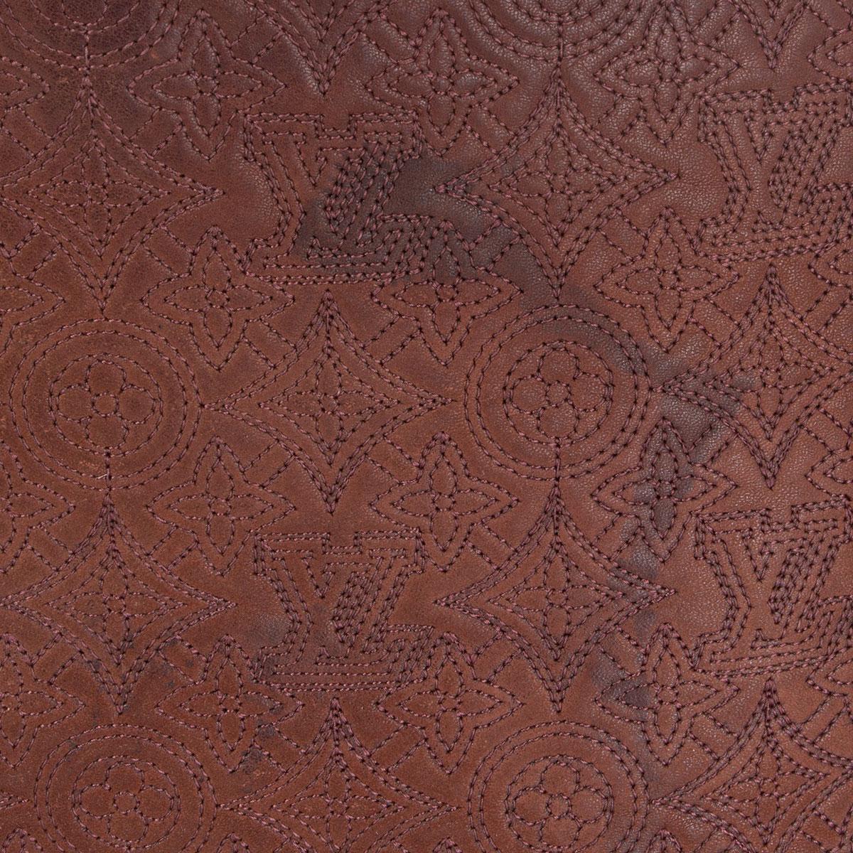 Brown LOUIS VUITTON Chocolate brown leather MONOGRAM ANTHEIA PM HOBO Shoulder Bag