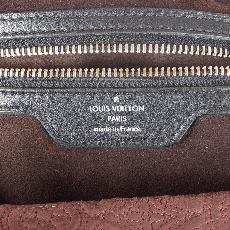 LOUIS VUITTON Chocolate brown leather MONOGRAM ANTHEIA PM HOBO Shoulder Bag  at 1stDibs