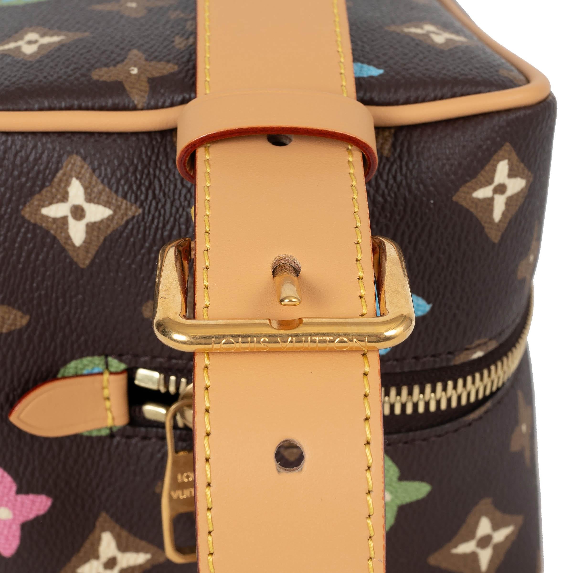 LOUIS VUITTON Sac LOCKER DOPP KIT Monogramme Chocolat en vente 2
