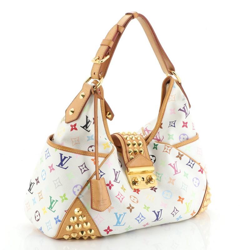 Beige Louis Vuitton Chrissie Handbag Monogram Multicolor 