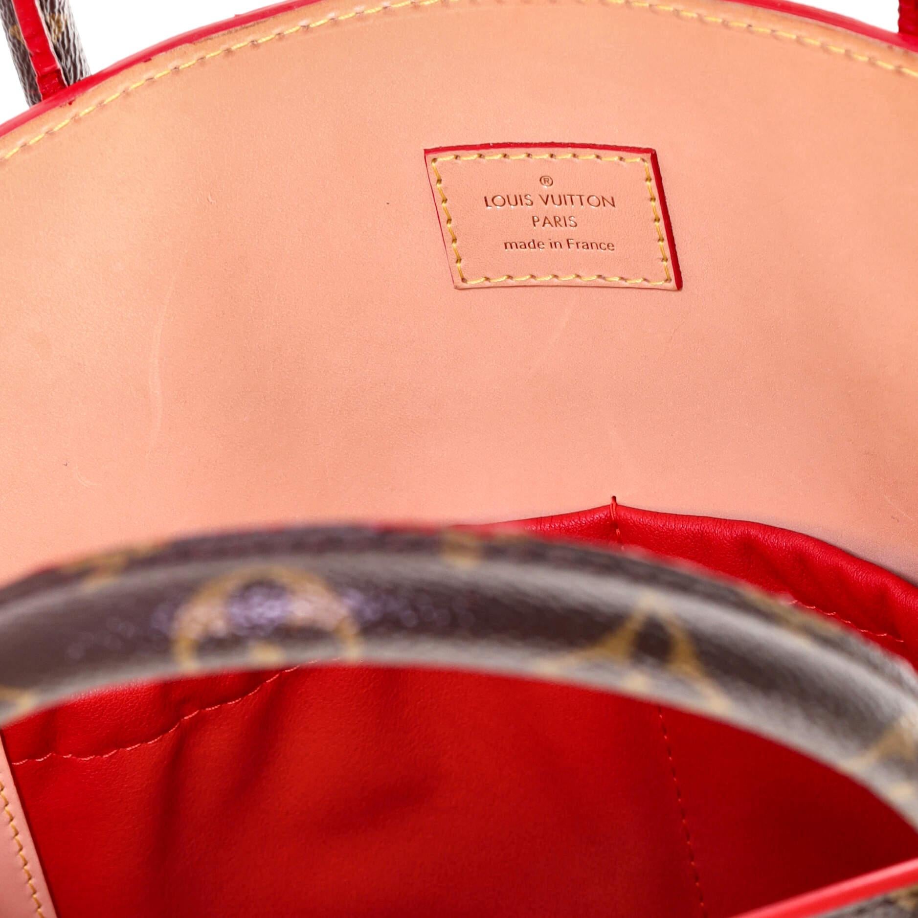 Louis Vuitton Christian Louboutin Shopping Bag Calf Hair and Monogram Can 3