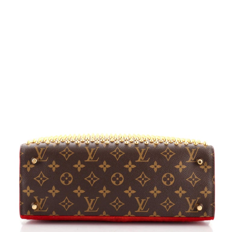 Louis Vuitton Christian Louboutin Shopping Bag Calf Hair and Monogram Can