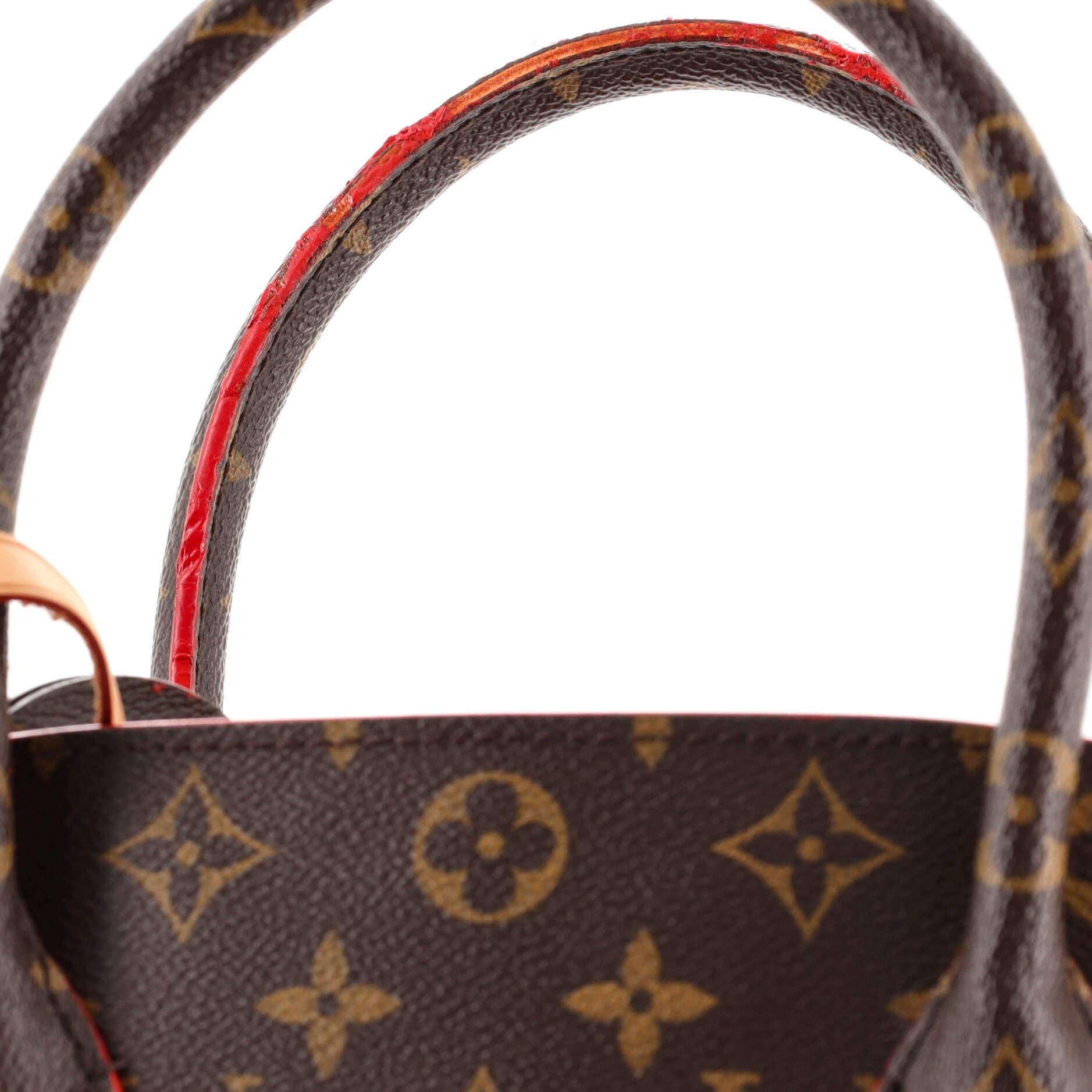 Louis Vuitton Christian Louboutin Shopping Bag Calf Hair and Monogram Can In Fair Condition In NY, NY