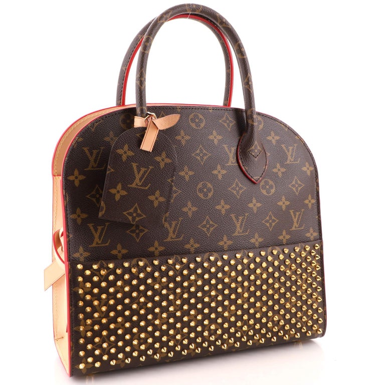 Louis Vuitton Christian Louboutin Shopping Bag Calf Hair and