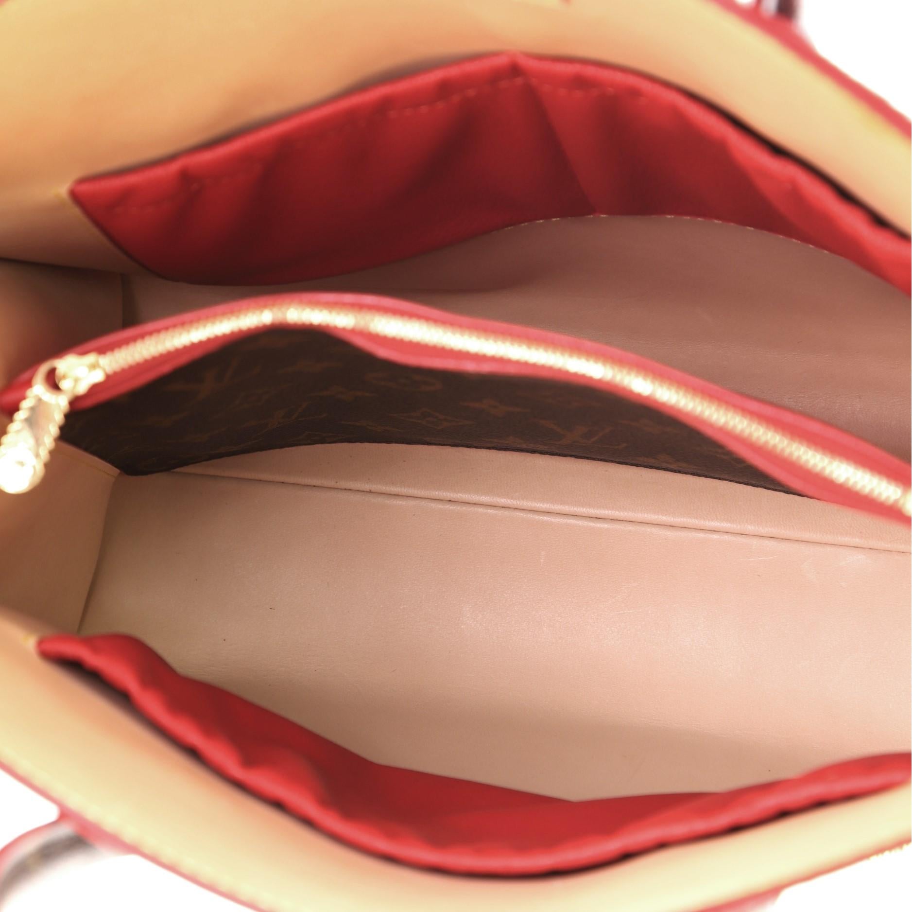 Louis Vuitton Christian Louboutin Shopping Bag Calf Hair and Monogram Canvas In Good Condition In NY, NY
