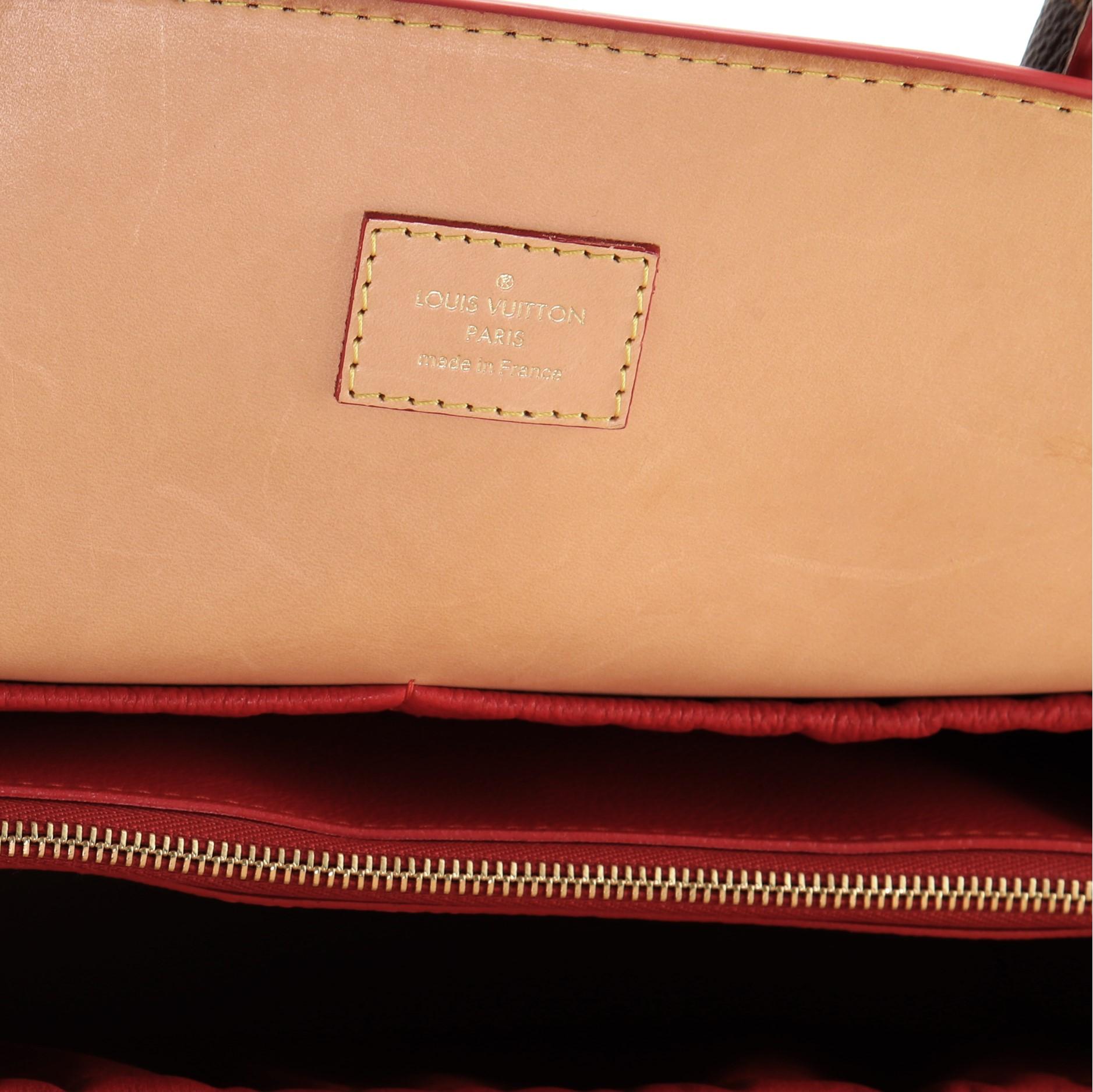 Louis Vuitton Christian Louboutin Shopping Bag Calf Hair and Monogram Canvas 1