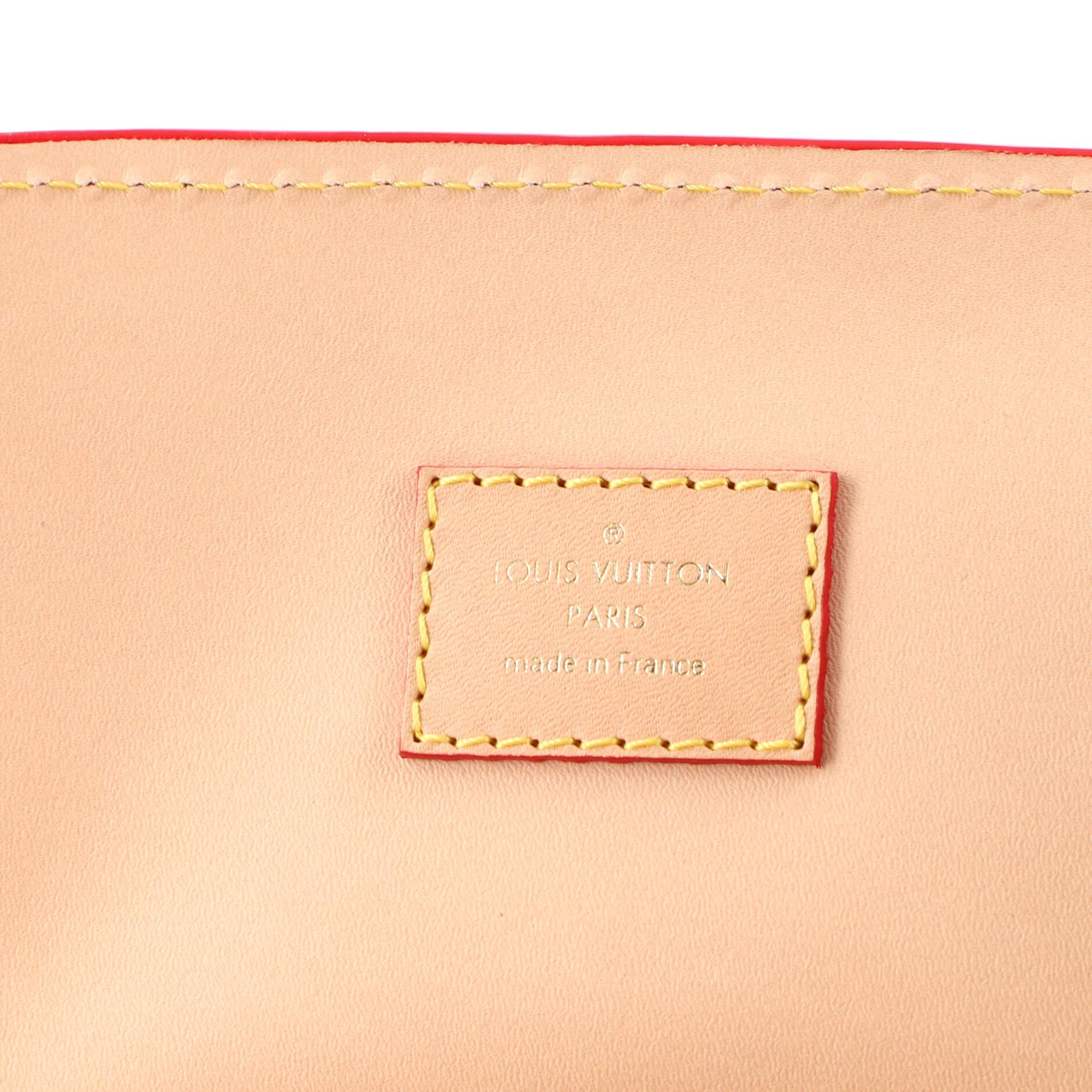 Louis Vuitton Christian Louboutin Shopping Bag Calf Hair and Monogram Canvas 2