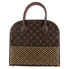 Louis Vuitton Christian Louboutin Shopping Bag Calf Hair and Monogram Canvas