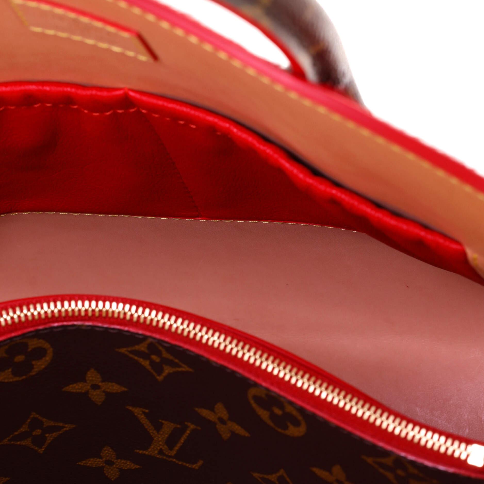 Louis Vuitton Christian Louboutin Shopping Bag Calf Hair and Monogram Canvas PM In Good Condition In NY, NY