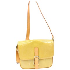 Louis Vuitton Christie  Gm Cross Body 870192 Yellow-beige Canvas Shoulder Bag