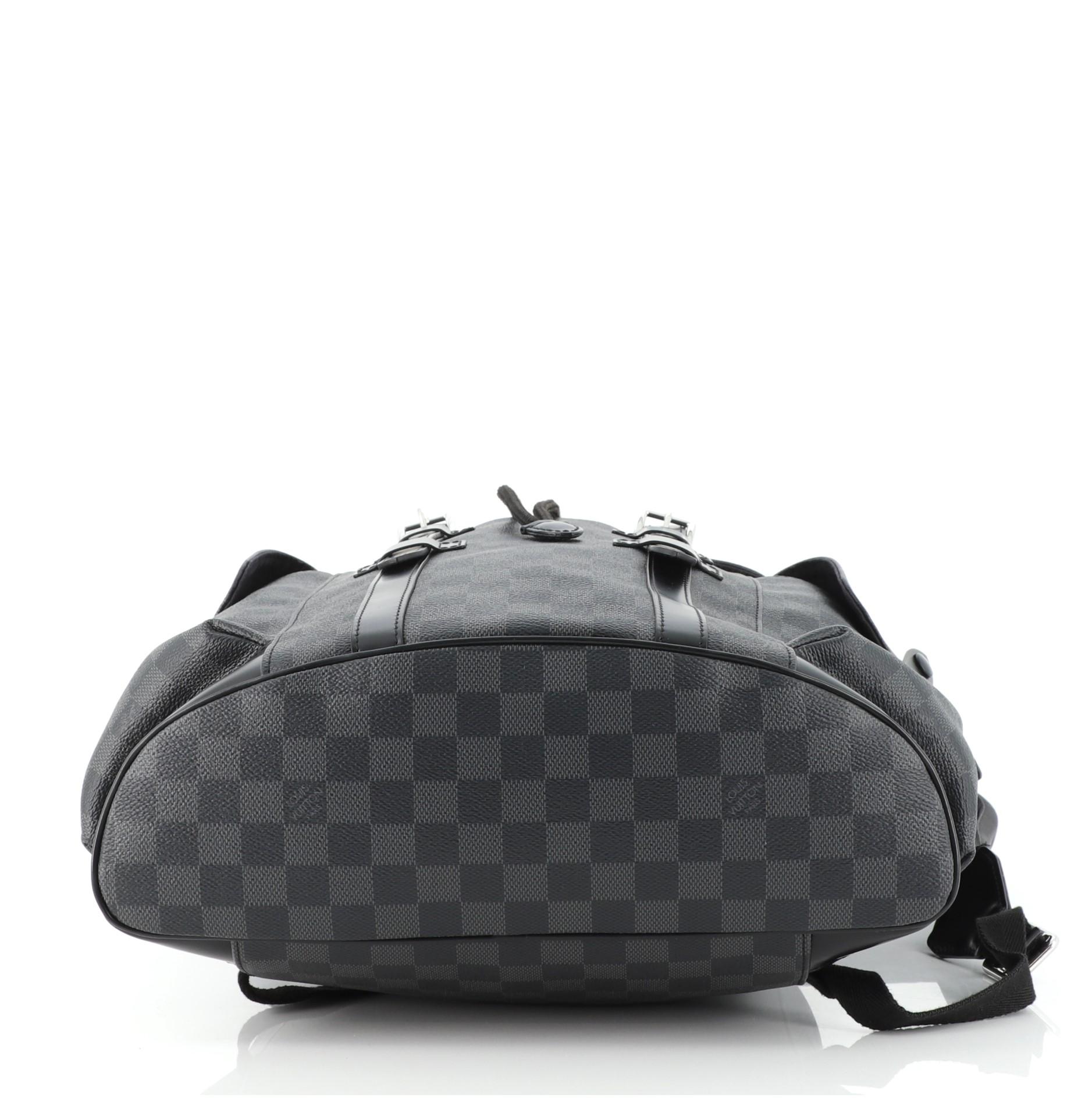 Louis Vuitton Christopher Backpack Damier Graphite PM In Good Condition In NY, NY