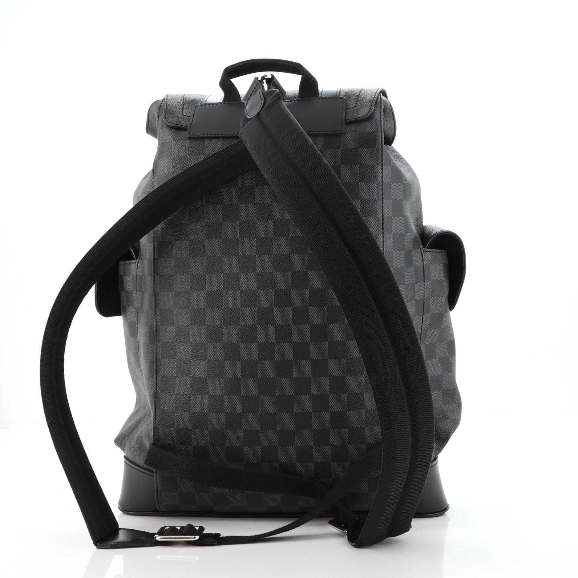 Louis Vuitton Christopher Backpack Damier Graphite PM In Good Condition In NY, NY
