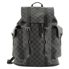 Louis Vuitton Christopher MM backpack Taurillon Monogram BLack at 1stDibs