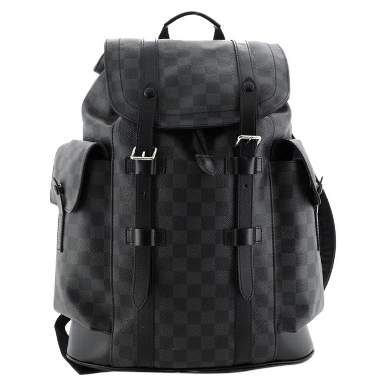 Louis Vuitton Christopher Backpack Damier Graphite PM For Sale at 1stdibs