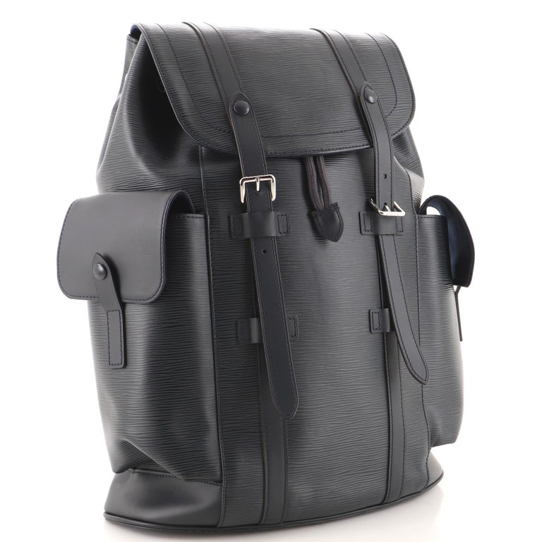 Louis Vuitton Black Epi Leather Christopher PM Backpack at 1stDibs