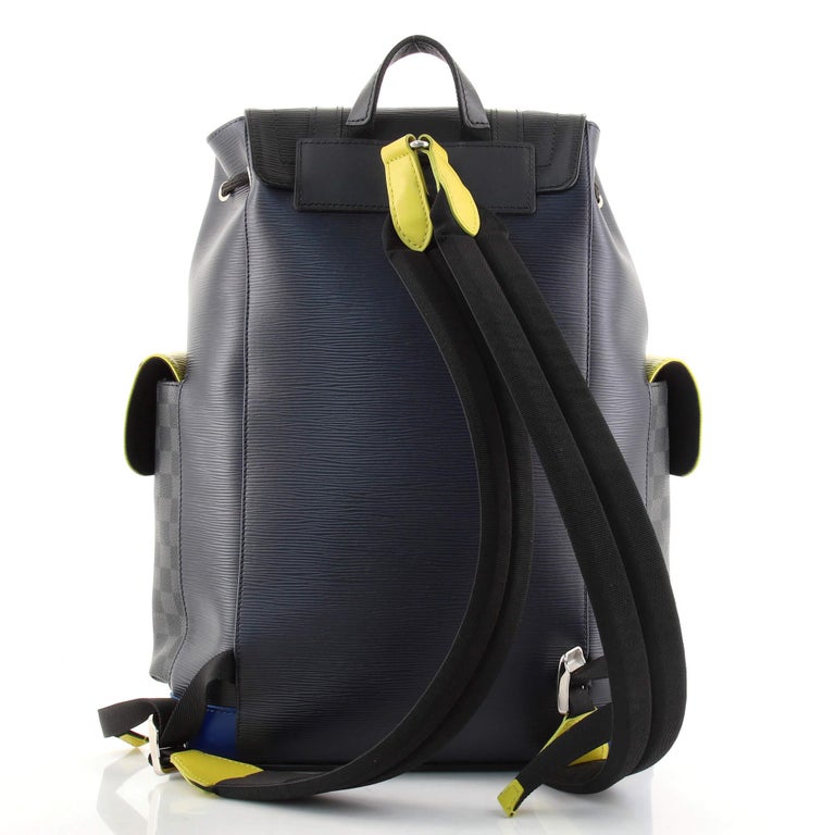 Louis Vuitton Christopher Backpack Epi Leather with Damier Graphite PM
