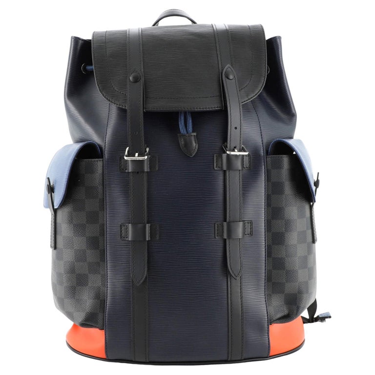 Louis Vuitton Christopher Backpack Epi Leather with Damier Graphite PM