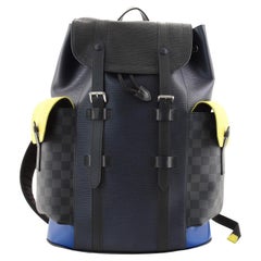 Louis Vuitton  Christopher Backpack Epi Leather with Damier Graphite PM