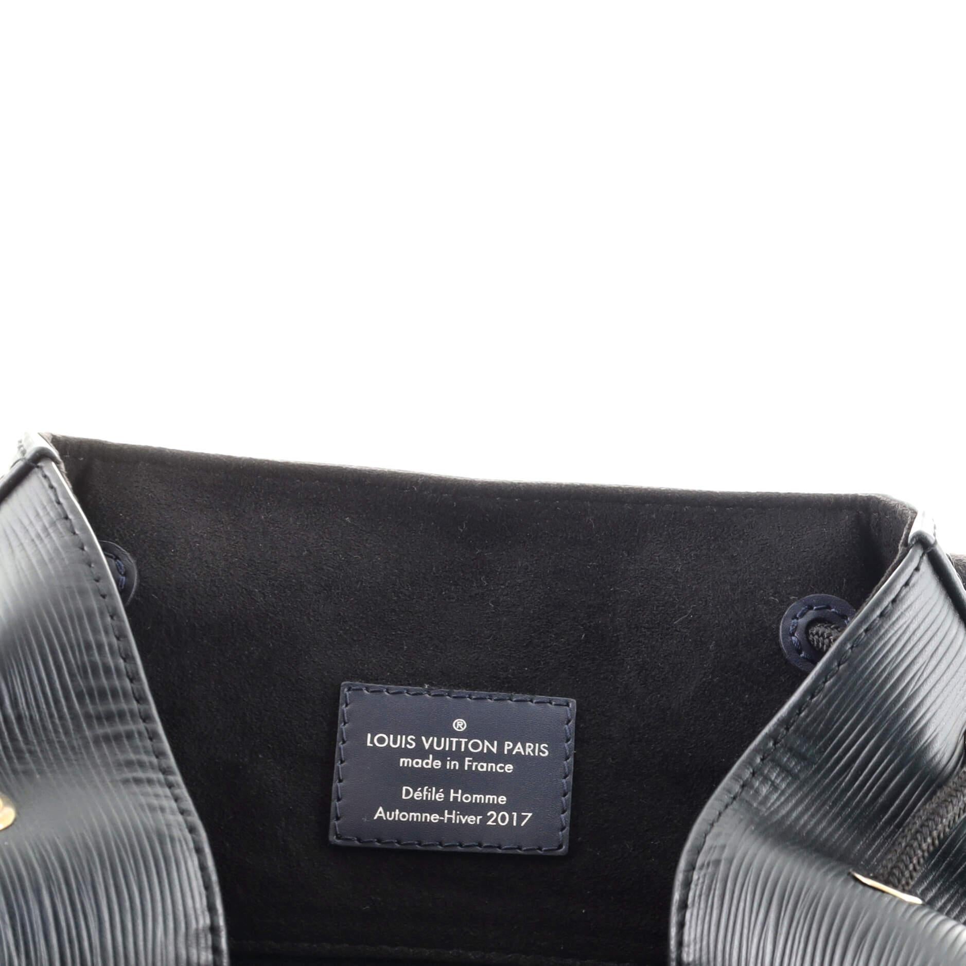Women's or Men's Louis Vuitton Christopher Backpack Epi Leather with Monogram Eclipse Canvas PM