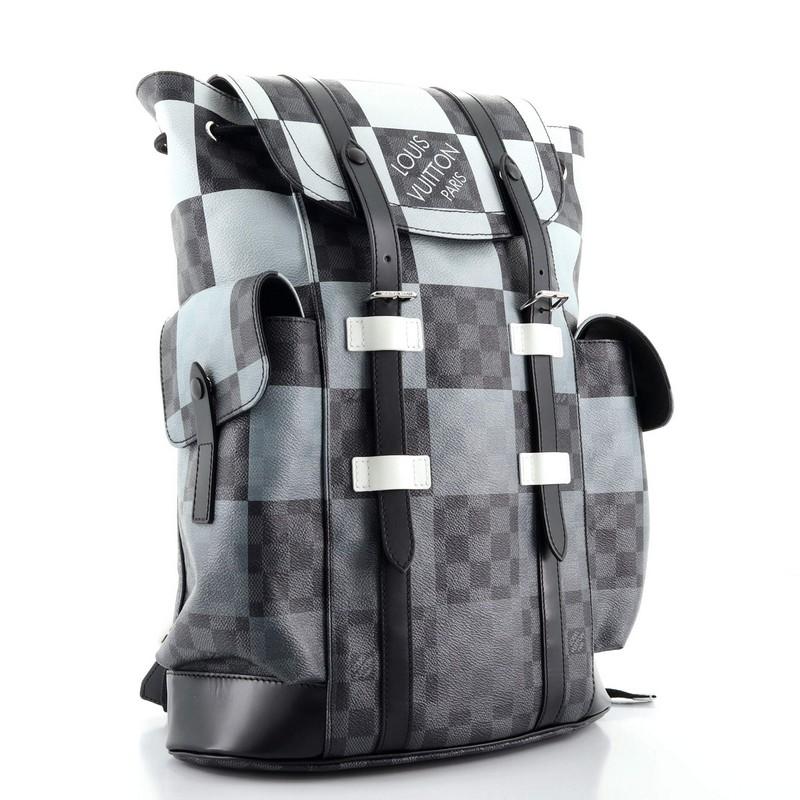 Black Louis Vuitton Christopher Backpack Limited Edition Damier Graphite Giant 